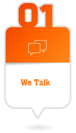 We talk